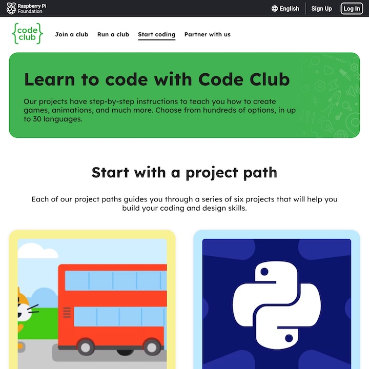 Code Club Projects